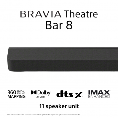 BRAVIA Theatre Bar 8 Soundbar 360 Spatial Sound Mapping Dolby Atmos®/DTS:X® 