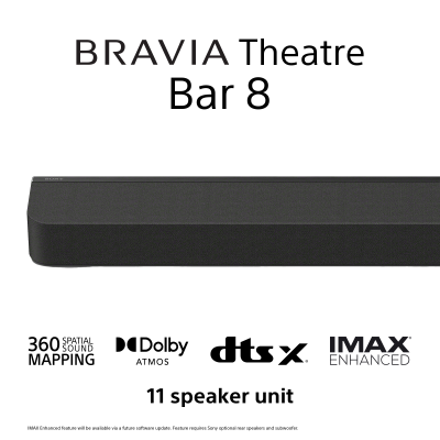 BRAVIA Theatre Bar 8 Soundbar 360 Spatial Sound Mapping Dolby Atmos®/DTS:X® Sony