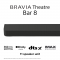 BRAVIA Theatre Bar 8 Enkele Soundbar 360 Spatial Sound Mapping Dolby Atmos®/DTS:X® 