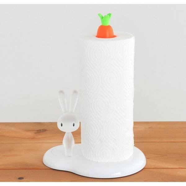 Bunny & Carrot Keukenrolhouder Wit 29,40cm 