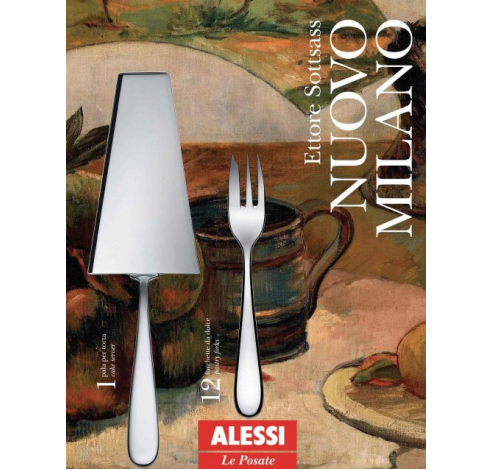 Nuovo Milano Set van 4 Mokkalepels  Alessi