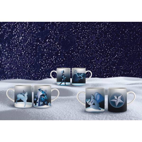 Blue Christmas Mug Ange 