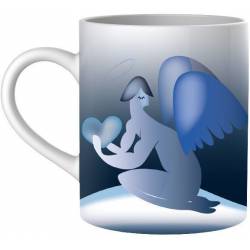 Blue Christmas Mug Ange 