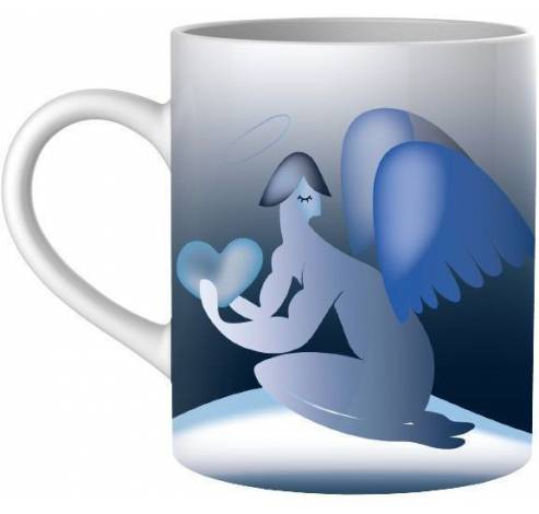 Blue Christmas Mug Ange  Alessi