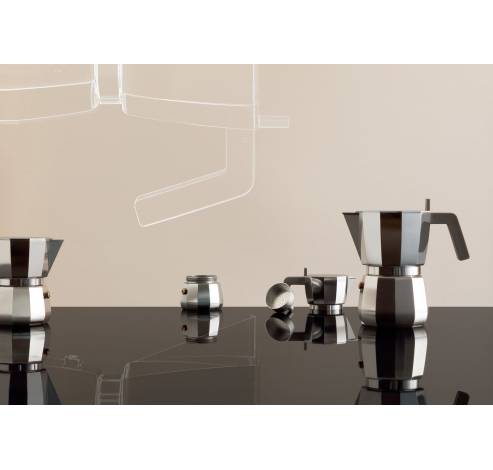 Moka espresso koffiepot 3 tassen  Alessi