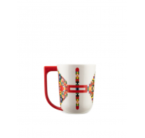 Holyhedrics Mug in decorated porcelain. 
