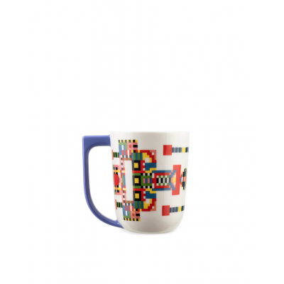 Holyhedrics Mug in decorated porcelain.  Alessi