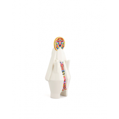 Mary Figurine in porcelain. Hand-decorated.  Alessi