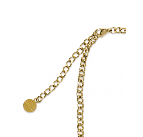 Trama Necklace in steel, coated with hypoallergenic PVD, gold.  Alessi