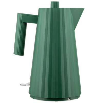 Plissé Electric kettle in  thermoplastic resin, green. European plug. 2400W  Alessi