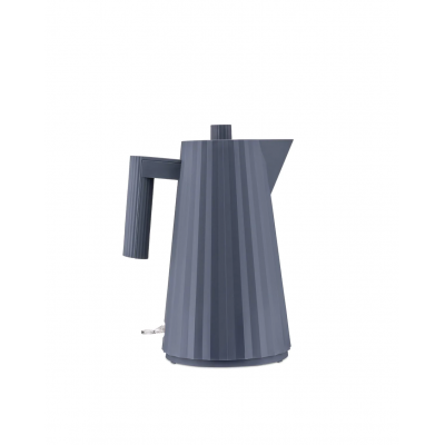 Plissé Electric kettle in  thermoplastic resin, grey. Suisse plug. 2400W 