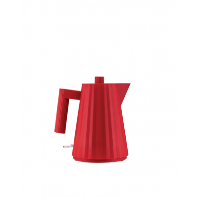 Plissé Electric kettle in  thermoplastic resin, red. Suisse plug. 2400W 