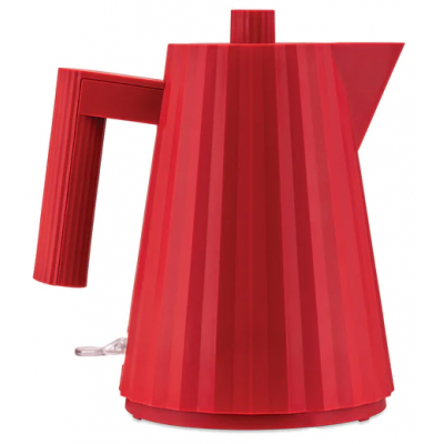 Plissé Electric kettle in  thermoplastic resin, red. English plug. 2400W  Alessi