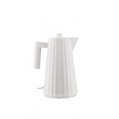 Plissé Electric kettle in thermoplastic resin, white. Suisse plug. 2400W 