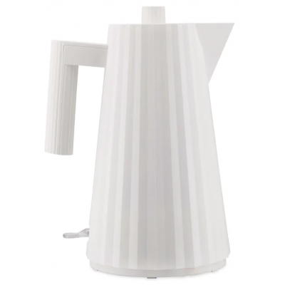 Plissé Electric kettle in  thermoplastic resin, white. English plug. 2400W  Alessi