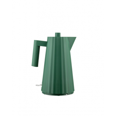 Plissé Electric kettle in  thermoplastic resin, green. English plug. 2400W  Alessi