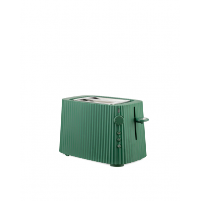 Plissé Toaster in thermoplastic resin, green. Suisse plug. 850W  Alessi