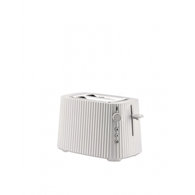 Plissé Toaster in thermoplastic resin, white. Suisse plug. 850W  Alessi
