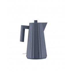 Plissé Electric kettle in  thermoplastic resin, grey. Suisse plug. 2400W 