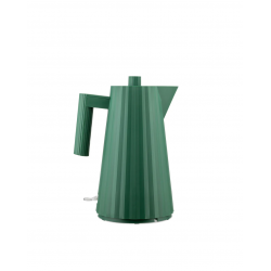 Plissé Electric kettle in  thermoplastic resin, green. Suisse plug. 2400W 