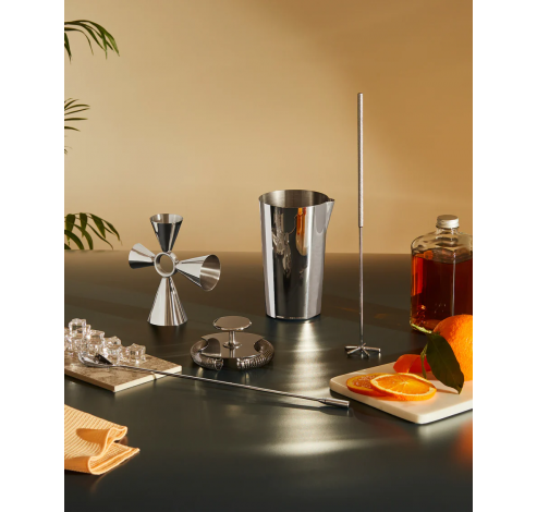 The tending box Set composed of: mixing glass,   Alessi