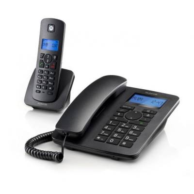C4201 Combo Vaste Telefoon + DECT (Zwart)  Motorola