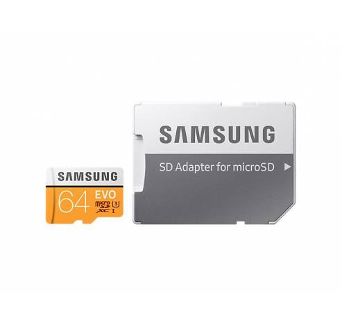 EVO microSD Kaart 64GB incl. adapter  Samsung