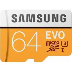 Samsung EVO microSD Kaart 64GB incl. adapter 