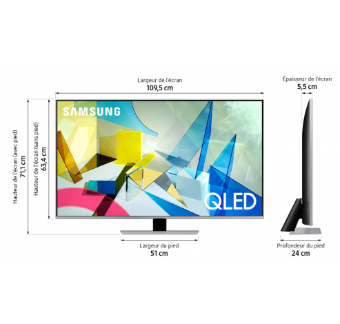 QLED 4K QE49Q80T (2020)  Samsung