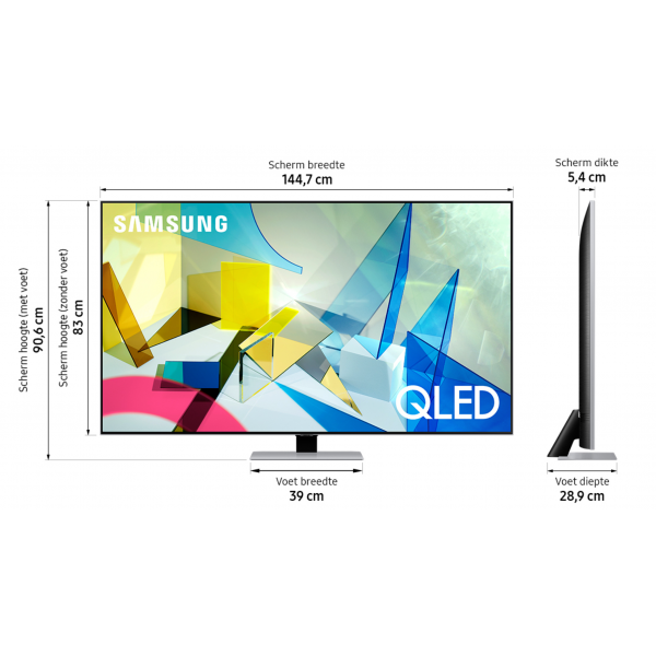 Samsung Televisie QLED 4K QE65Q80T (2020) Samsung Televisie QLED 4K QE65Q80T (2020)