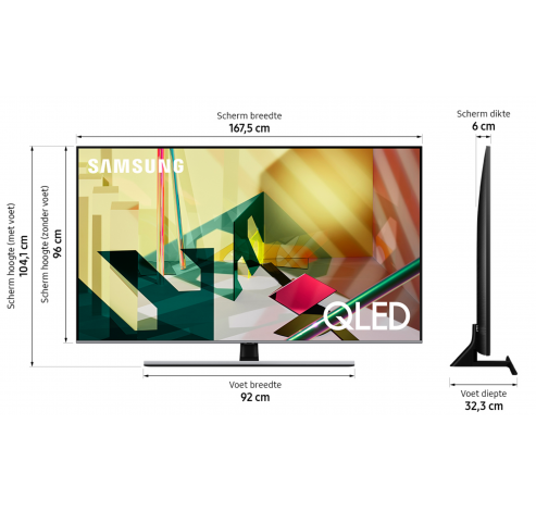 QLED 4K QE75Q70T (2020)  Samsung