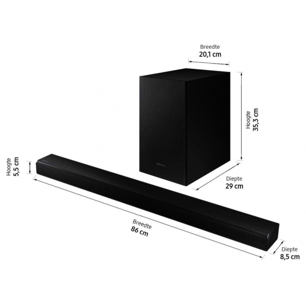 Essential T-series Soundbar HW-T550 (2020) Samsung Essential T-series Soundbar HW-T550 (2020) Samsung