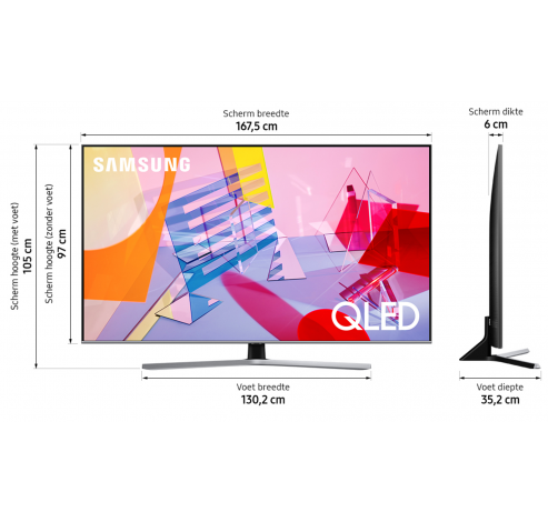 QLED 4K QE75Q60T (2020)  Samsung