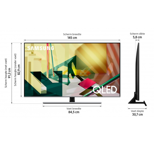 QLED 4K QE65Q77T (2020)  Samsung