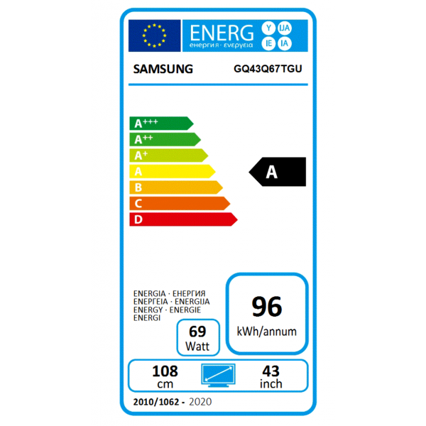 Samsung Televisie QLED 4K QE43Q67T (2020) Samsung Televisie QLED 4K QE43Q67T (2020)