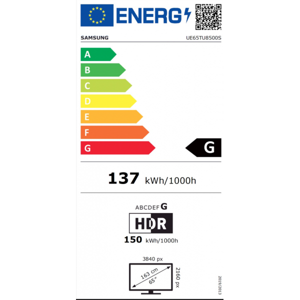 Crystal UHD UE65TU8500 (2020) Samsung Crystal UHD UE65TU8500 (2020) Samsung