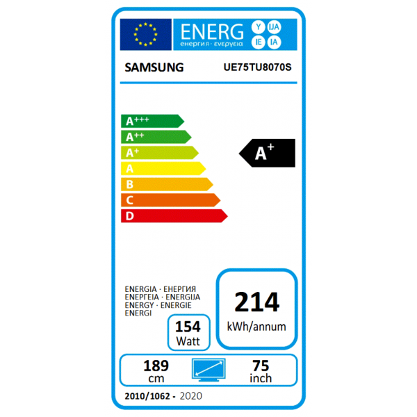 Crystal UHD UE75TU8070 (2020) Samsung Crystal UHD UE75TU8070 (2020) Samsung
