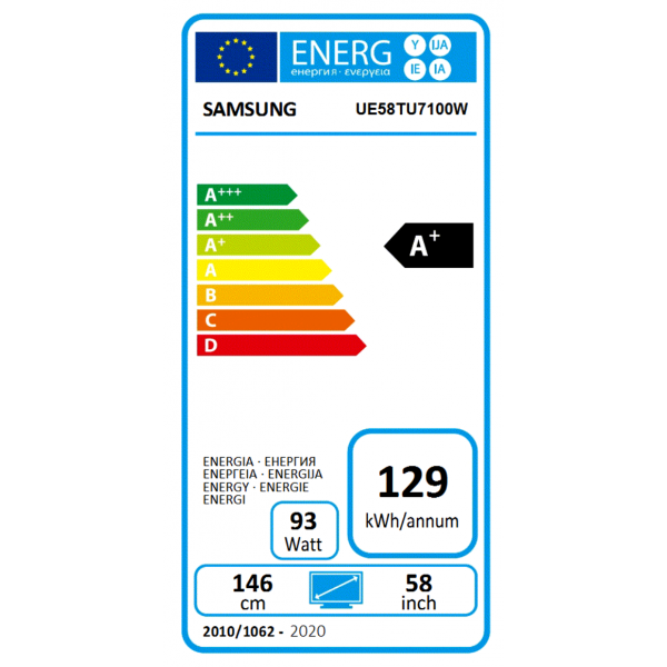 Crystal UHD UE58TU7170 (2020) Samsung Crystal UHD UE58TU7170 (2020) Samsung