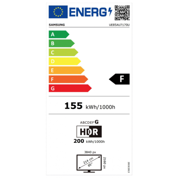Crystal UHD 85AU7170 (2021) Samsung Crystal UHD 85AU7170 (2021) Samsung