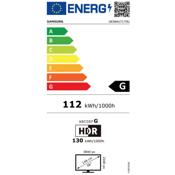 Crystal UHD 4K 58AU7170 (2021) Samsung Crystal UHD 4K 58AU7170 (2021) Samsung