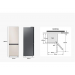 Bespoke Koel-vriescombinatie (344L) Satin Beige Samsung Bespoke Koel-vriescombinatie (344L) Satin Beige Samsung