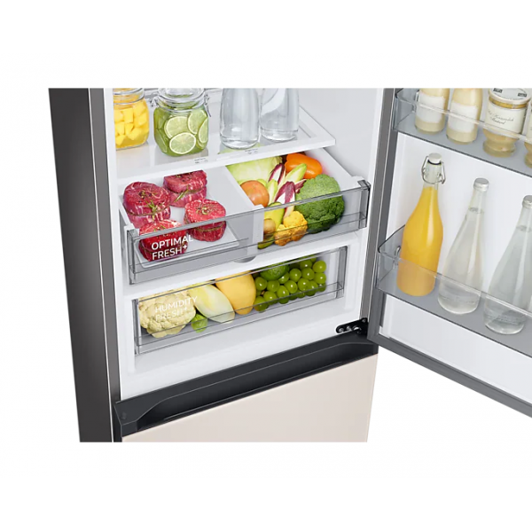 Bespoke Koel-vriescombinatie (344L) Satin Beige Samsung Bespoke Koel-vriescombinatie (344L) Satin Beige Samsung