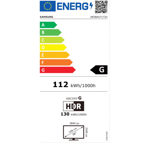 UE58AU7172U  Samsung