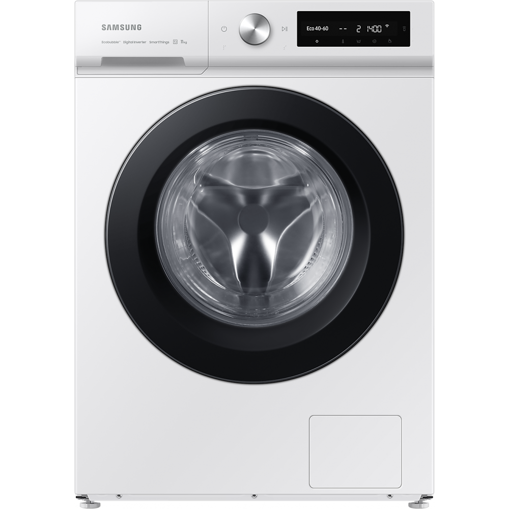 Samsung Wasmachine Bespoke AI EcoBubble™ 5000-serie WW11BB504AAW White / Black door