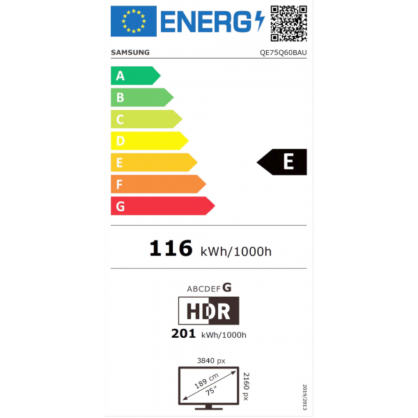 75inch QLED 4K 75Q60B (2022) Samsung 75inch QLED 4K 75Q60B (2022) Samsung