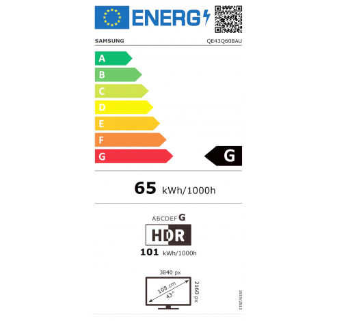 43inch QLED 4K 43Q60B (2022)  Samsung