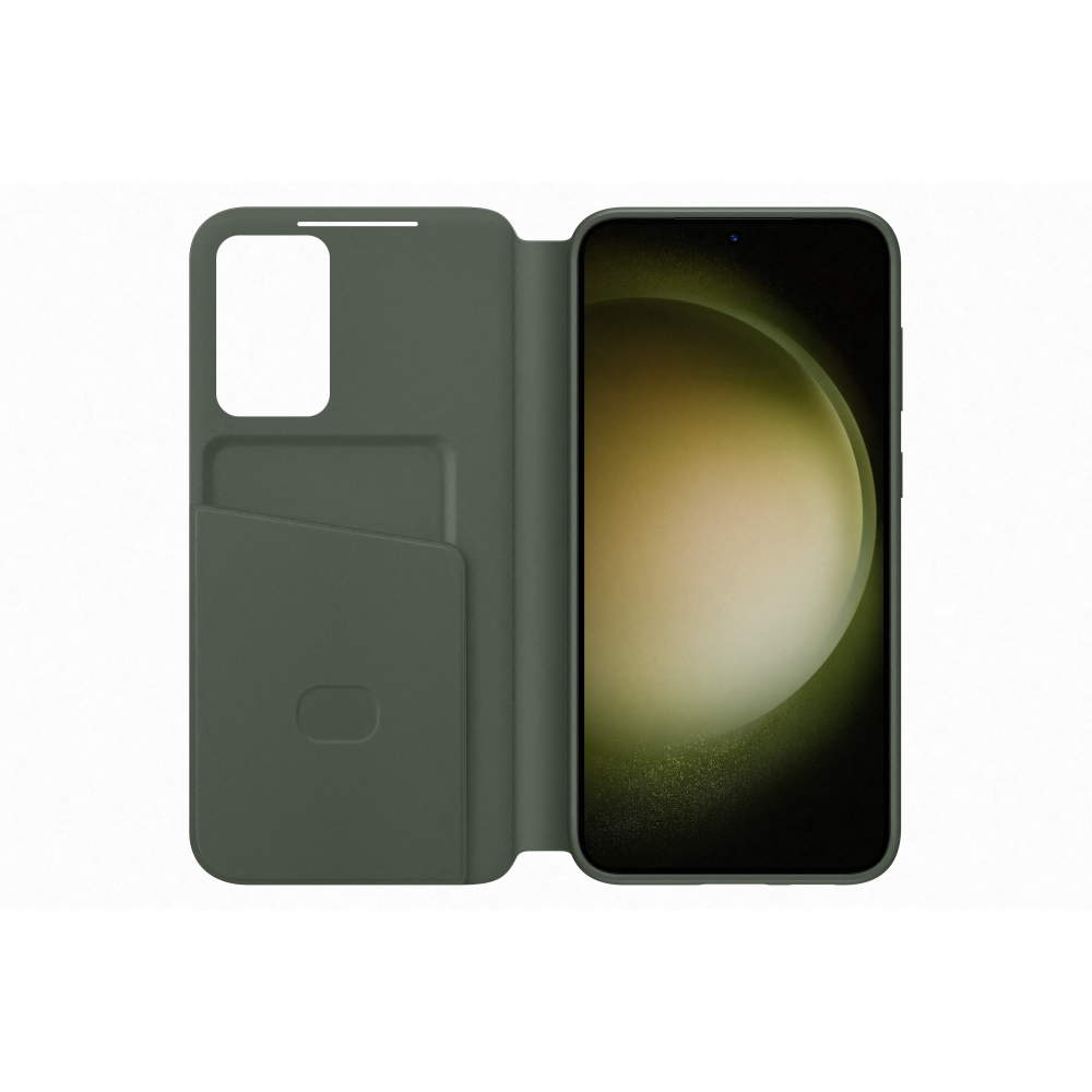 Samsung Smartphonehoesje Galaxy S23+ Smart View Wallet Case Green