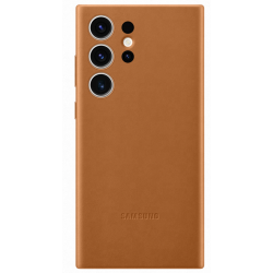 Samsung S23 Ultra Leather Case Camel 