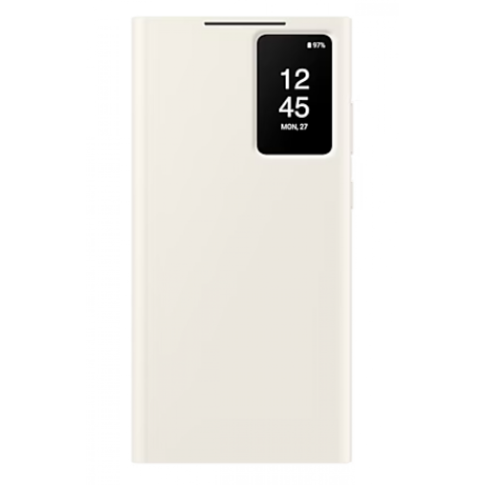 Galaxy S23 Ultra Smart View Wallet Case Cream 