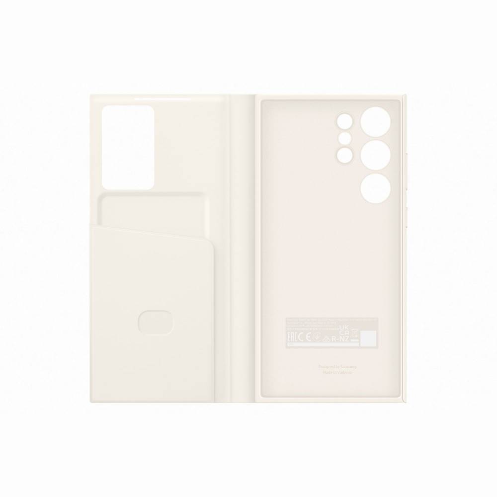 Samsung Smartphonehoesje Galaxy S23 Ultra Smart View Wallet Case Cream